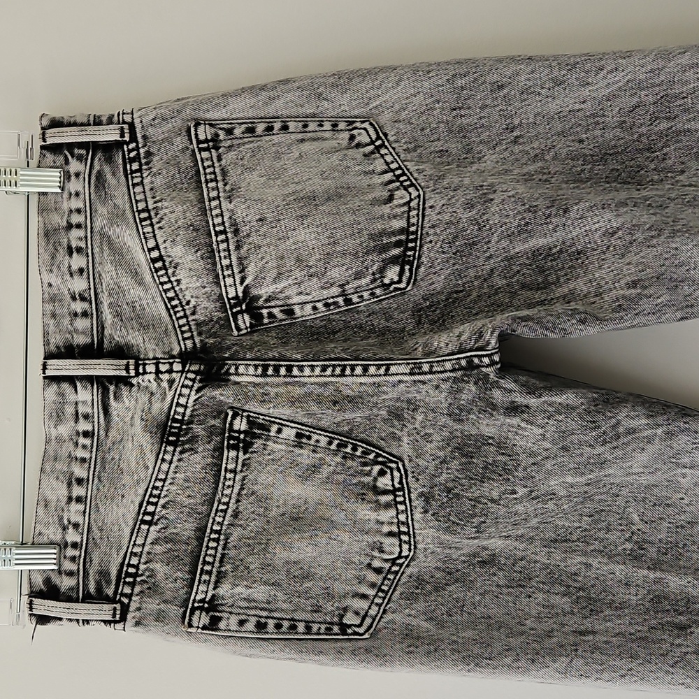 Frame Le Original Black Gray Acid Wash Cropped Jeans Size‎ 26 - Picture 9 of 16